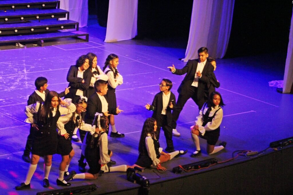 Middle Years students performing on stage