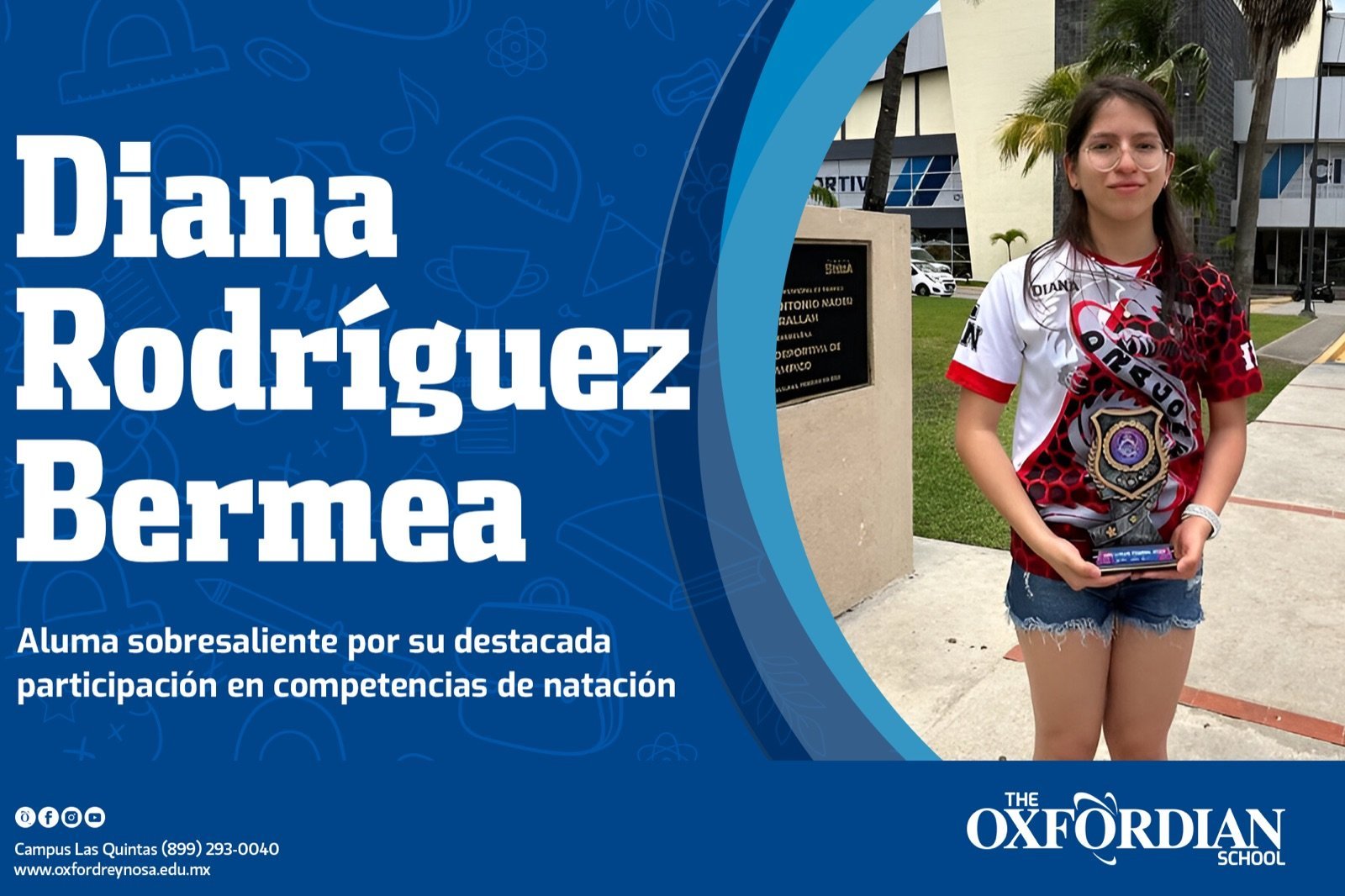 Diana Rodríguez Bermea, Oxfordian swimmer