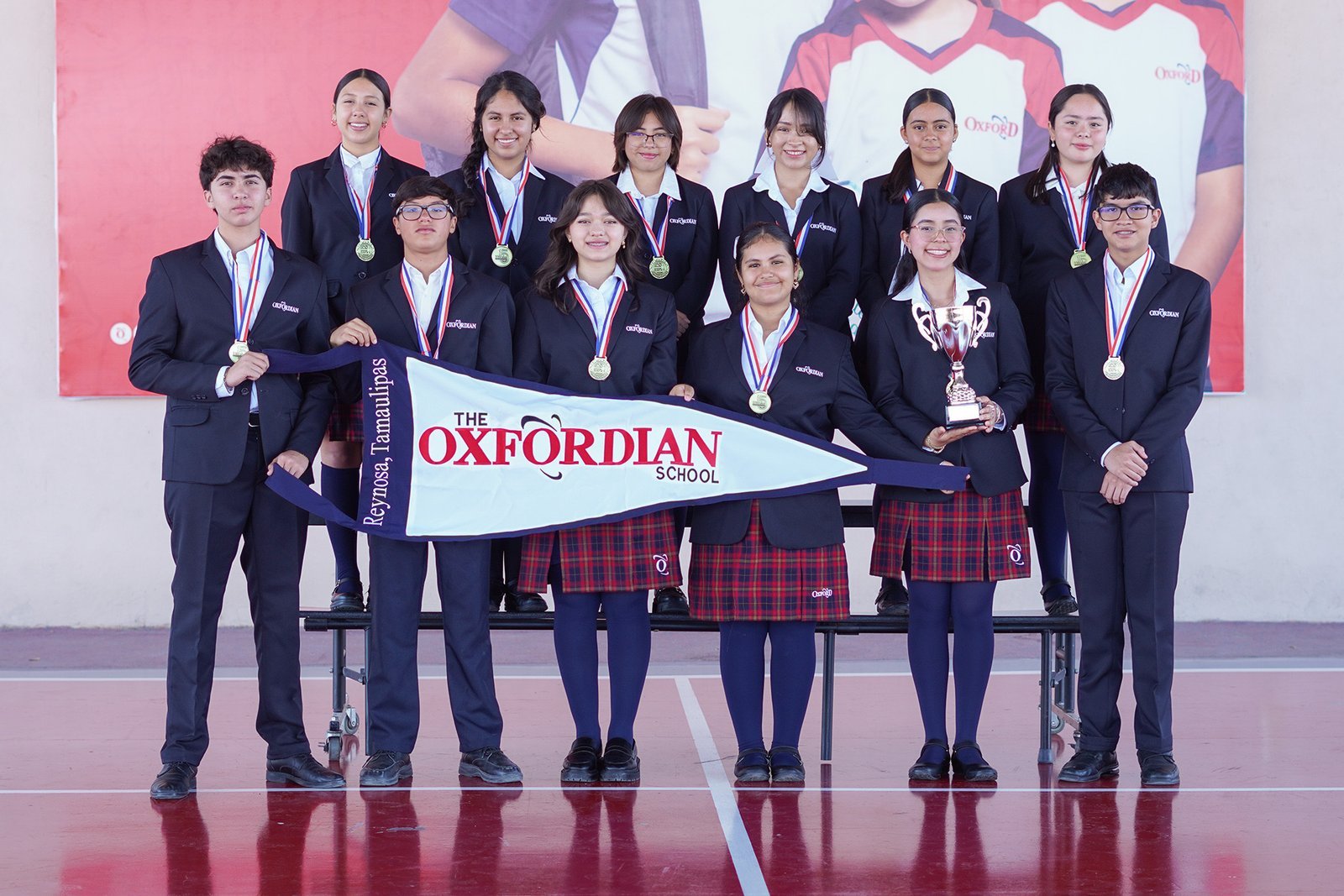 High School students with their BEO medals